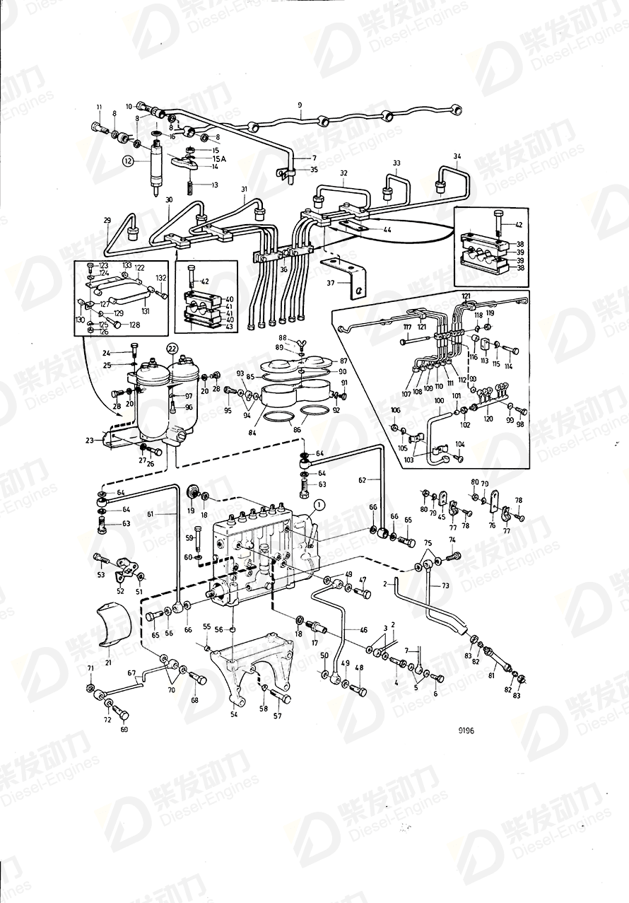 volvo penta Injector 3803250 Drawing volvo penta Injector 3803250 Drawing